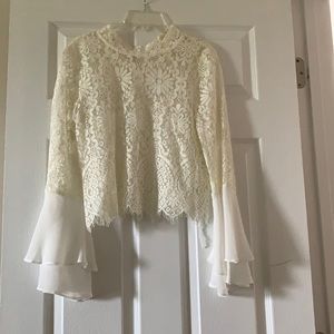 White lace top from Charlotte Russe